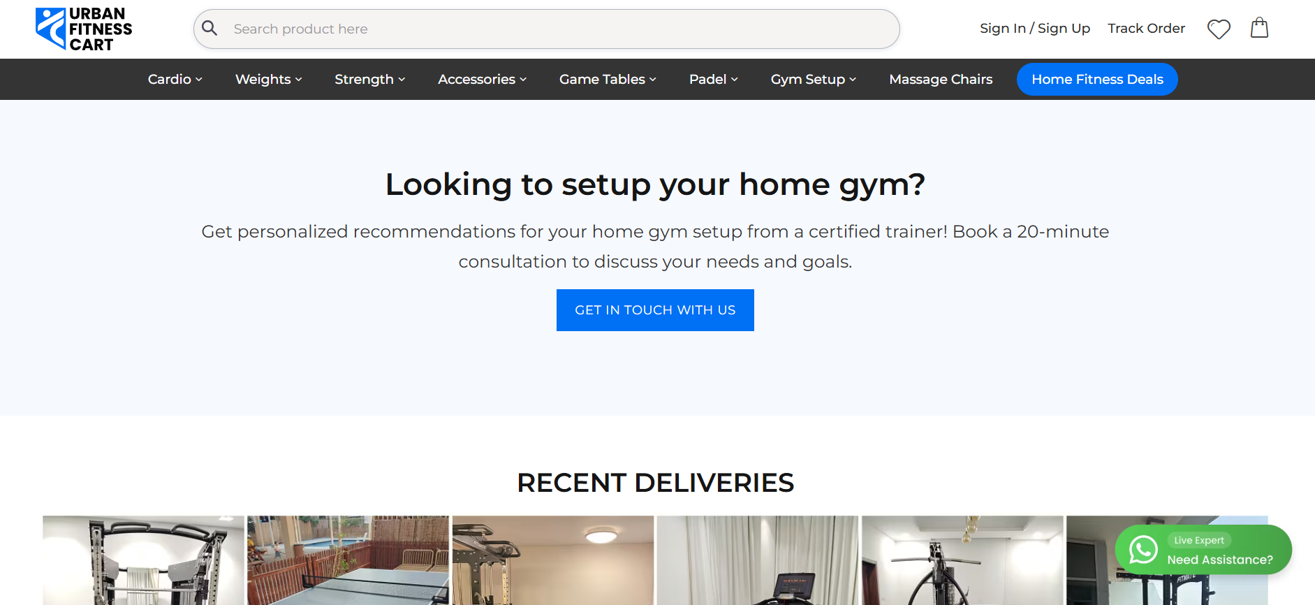 Urban Fitness Cart – E-Commerce SEO & Digital Growth